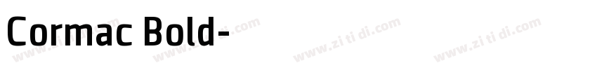 Cormac Bold字体转换